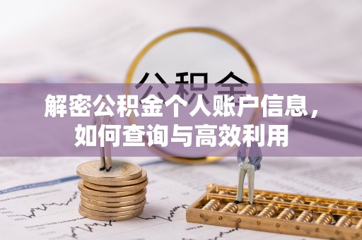 嵊州解密公积金个人账户信息，如何查询与高效利用